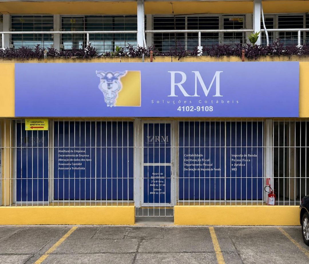 Fachada da RM Soluções Contábeis