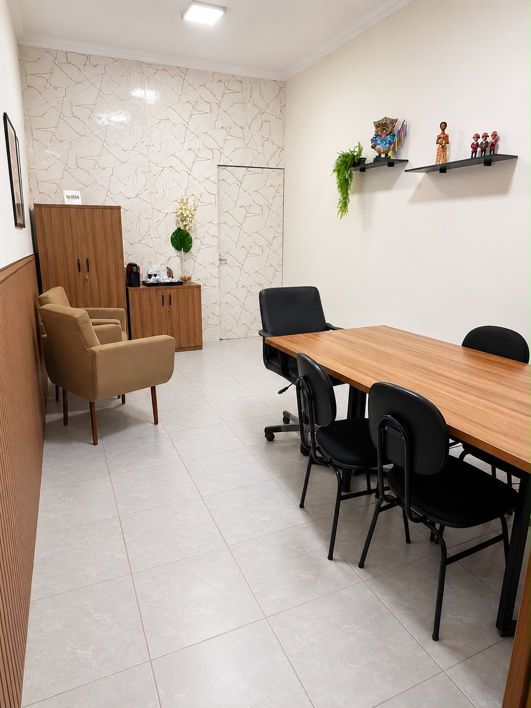 Sala de atendimento da RM Soluções Contábeis